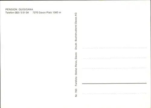 Davos Platz GR Pension Quisisana /  /