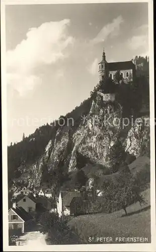 St Peter Freienstein Dorfpartie mit Wallfahrtskirche Maria Freienstein