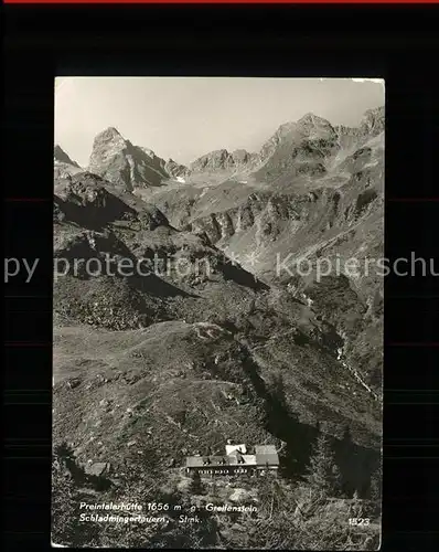 Preintalerhuette gegen Greifenstein Schutzhuette Schladminger Tauern