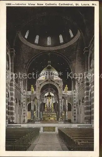 St Louis Missouri Interior View New Catholic Cathedral Kat. 