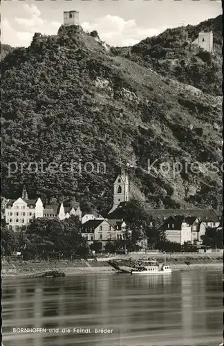 Kamp-Bornhofen Die feindlichen Brueder / Kamp-Bornhofen /Rhein-Lahn-Kreis LKR