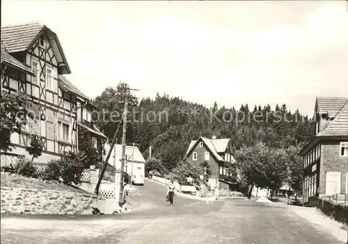 Heubach Thueringen OT Heuberg Dorfpartie