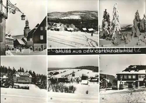 Erzgebirge Region mit Geising Baerenfels Altenberg Oberbaerenburg Schellerhau Kipsdorf / Annaberg /Erzgebirgskreis LKR