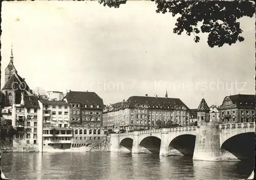 Basel BS Mittlere Rheinbruecke Kat. Basel