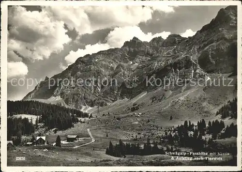 Saentis AR Schwaegalp Aufstieg Tierwies Kat. Saentis