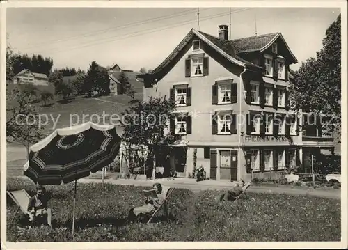 Walzenhausen AR Pension Cafe Friedheim Kat. Walzenhausen