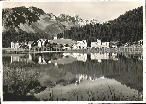 Arosa GR Obersee mit Erz und Rothorn Kat. Arosa