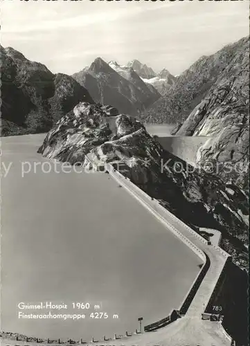 Grimsel Pass Hospiz Stausee und Finsterahorngruppe / Grimsel /Rg. Innertkirchen