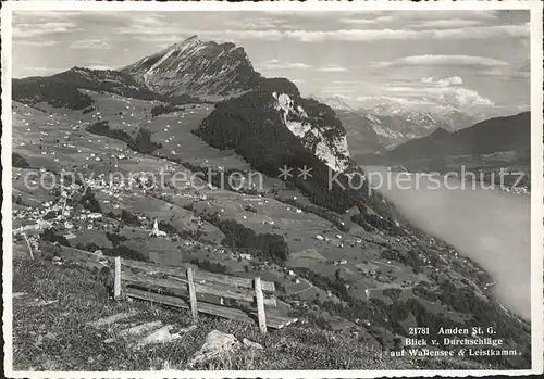 Amden SG Wallensee Leistkamm Kat. Amden