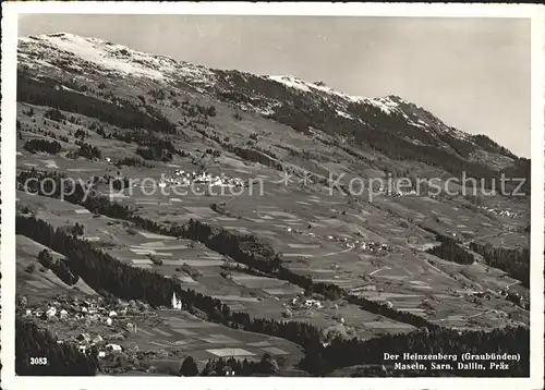 Graubuenden Kanton Heinzenberg Maseln Sarn Dalln Praez Kat. Chur