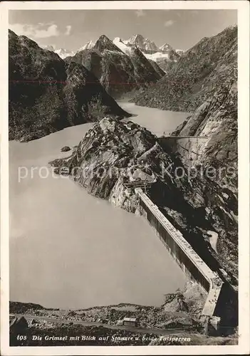 Grimsel Pass Stausee Talsperren / Grimsel /Rg. Innertkirchen