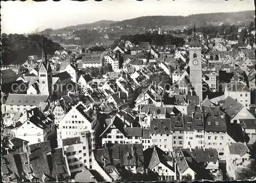 Schaffhausen SH Blick ueber die Altstadt Kat. Schaffhausen