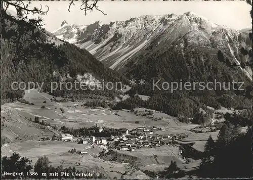 Berguen Bravuogn GR mit Piz Uertsch Kat. Berguen