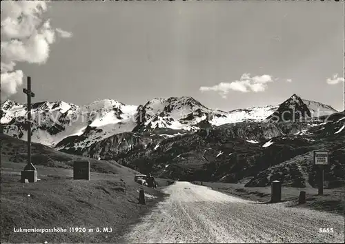 Disentis GR Lukmanierpasshoehe Gebirgspass Kreuz Kat. Disentis