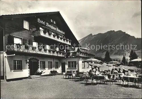 Amden SG Hotel Berghus Arvenbueel Terrasse Kat. Amden