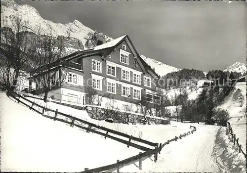 Amden SG Pension Mattstock Wintersportplatz Kat. Amden