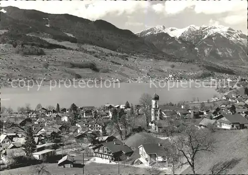 Sachseln OW Panorama am Sarnersee Kat. Sachseln