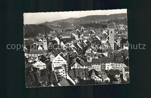 Schaffhausen SH Blick ueber die Altstadt Kat. Schaffhausen