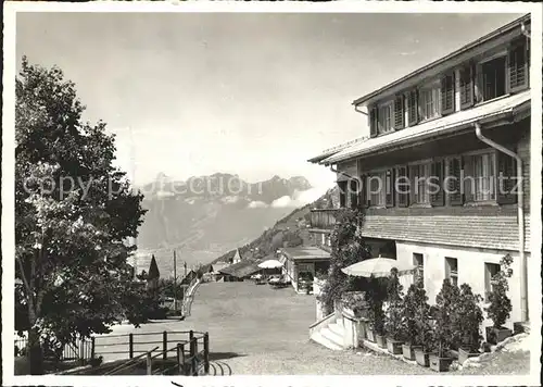 Amden SG Gasthof zum Schaefli Blick zur Zindelspitze Kat. Amden