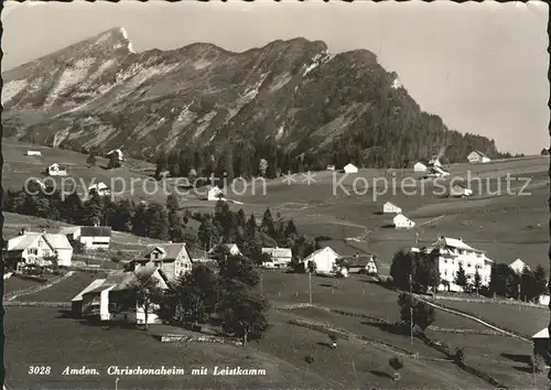 Amden SG Chrischonaheim mit Leistkamm Kat. Amden