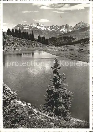 Arosa GR Praetschsee mit Weissfluh Kat. Arosa