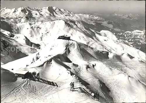 Arosa GR Hoernlihuette Fliegeraufnahme Kat. Arosa