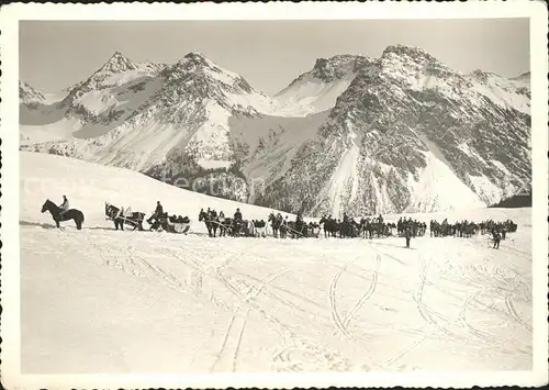 Arosa GR Arlenwald Schlittenrundfahrt Kat. Arosa