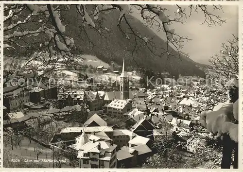 Chur GR mit Martinskirche Kat. Chur