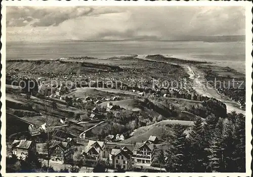 Walzenhausen AR Hotel Frohe Aussicht Blick auf Rheineck und Bodensee Kat. Walzenhausen