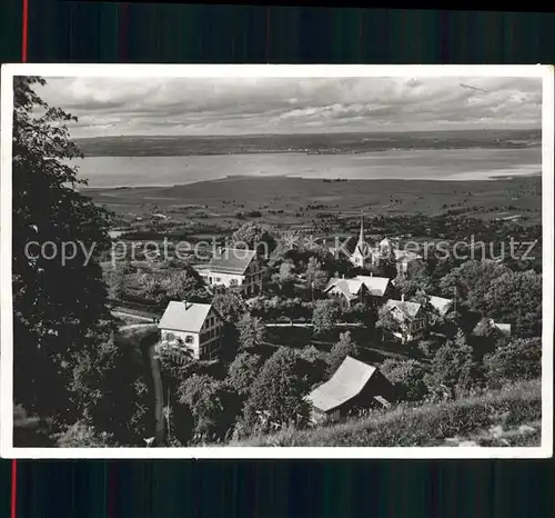 Walzenhausen AR Panorama Luftkurort mit Bodensee Kat. Walzenhausen