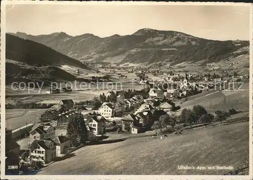 Urnaesch AR Panorama mit Hochalp Kat. Urnaesch