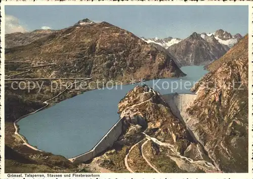 Grimsel Pass Talsperren Stausee Finsteraarhorn / Grimsel /Rg. Innertkirchen