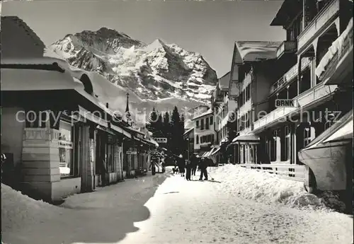 Wengen BE Dorfstrasse Jungfrau Kat. Wengen