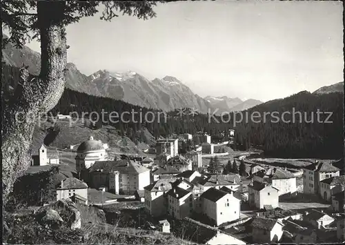 San Bernardino GR Gesamtansicht mit Alpenpanorama Kat. Mesocco