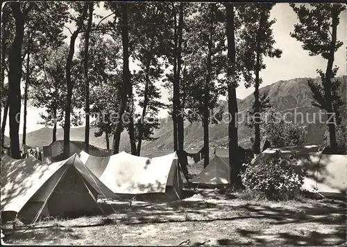 Ascona TI Camping alla spiaggia del bagno pubblico / Ascona /Bz. Locarno