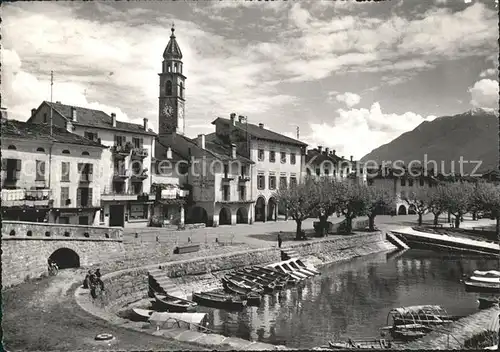 Ascona TI Hafenpartie am Lago Maggiore / Ascona /Bz. Locarno