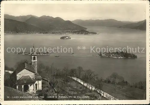 Lago Maggiore Le tre Isole e Panorama di Pallanza Kat. Italien