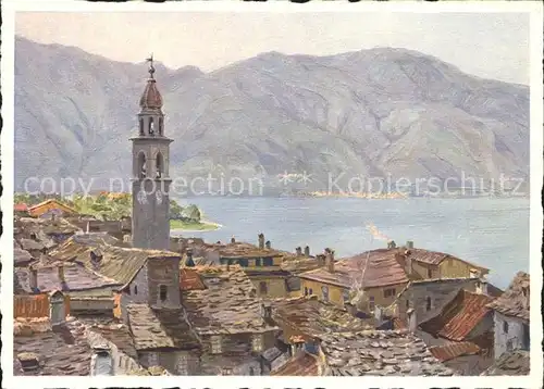 Ascona TI Sulla mattinate Kuenstlerkarte / Ascona /Bz. Locarno