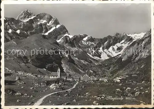 Meglisalp Altmann Saentis Berggasthaus Appenzeller Alpen Kat. Altmann