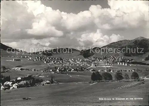 Ste Croix VD Panorama le Cochet et les Etroits / Ste-Croix /Bz. Grandson