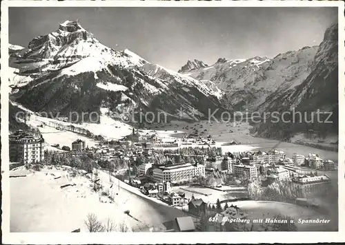 Engelberg OW mit Hahnen und Spannoerter Kat. Engelberg