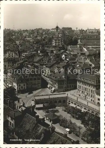 Fribourg FR Vue generale Kat. Fribourg FR