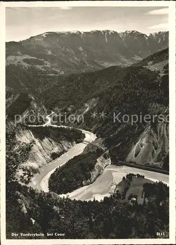 Conn Blick auf den Vorderrhein Alpenpanorama / Flims Dorf /Bz. Imboden