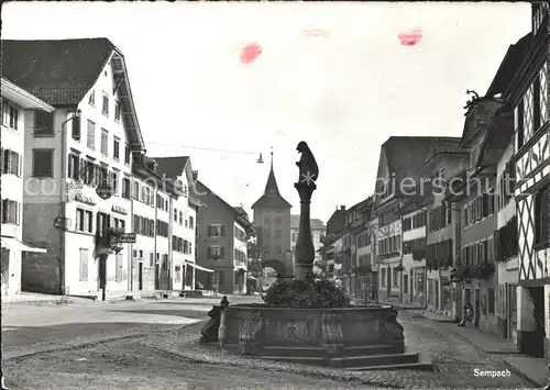 Sempach LU Rathausbrunnen Kat. Sempach