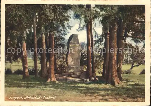 Sempach LU Winkelried Denkmal  Kat. Sempach