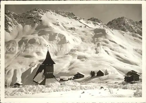 Arosa GR Kirchli mit Schafruecken Kat. Arosa