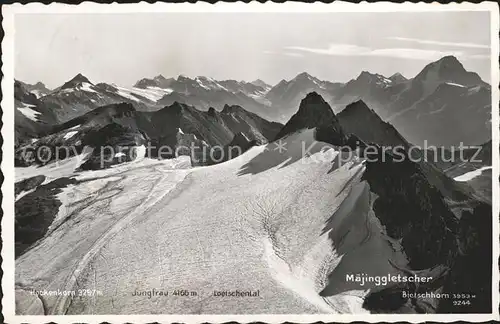 Leukerbad Maejinggletscher Alpenpanorama Kat. Loeche les Bains