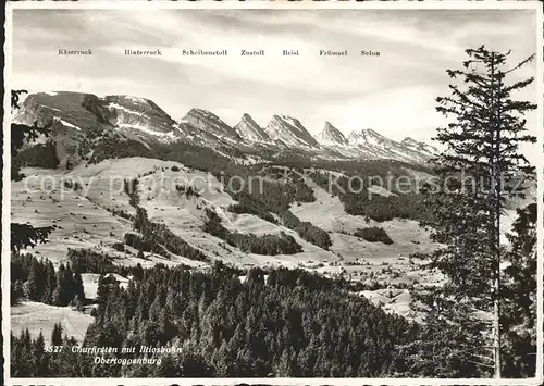 Obertoggenburg Churfirsten mit Iltiosbahn Kat. Wildhaus