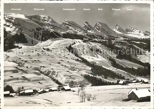 Obertoggenburg Churfirsten mit Iltios Abfahrten Kat. Wildhaus