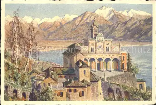 Locarno Madonna del Sasso Kuenstlerkarte / Locarno /Bz. Locarno